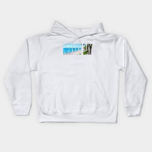 HERVEY BAY - Paradise QLD Australia Scarness Jetty Kids Hoodie